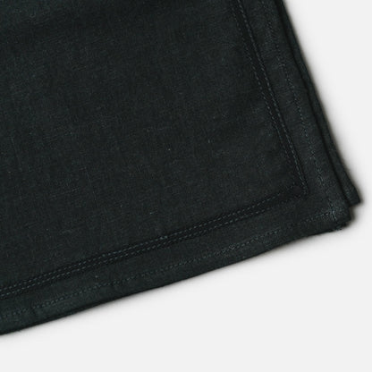 Ribbon-frame handkerchief | Black