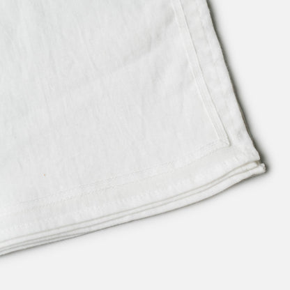 Ribbon-frame handkerchief | White