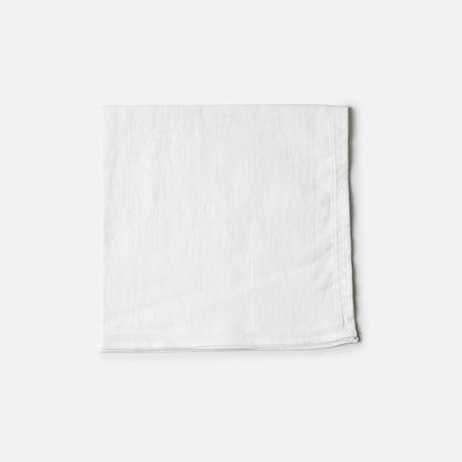 Ribbon-frame handkerchief | White