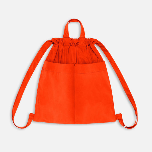 Drawstring Backpack Neon Orange