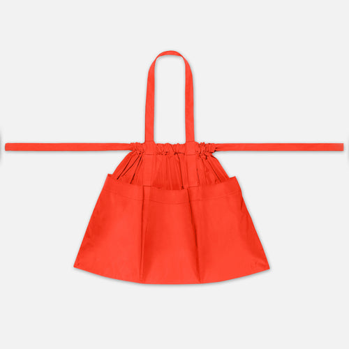 Drawstring Tote Back L Neon Pink