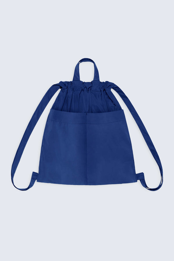 Drawstring Backpack Blue