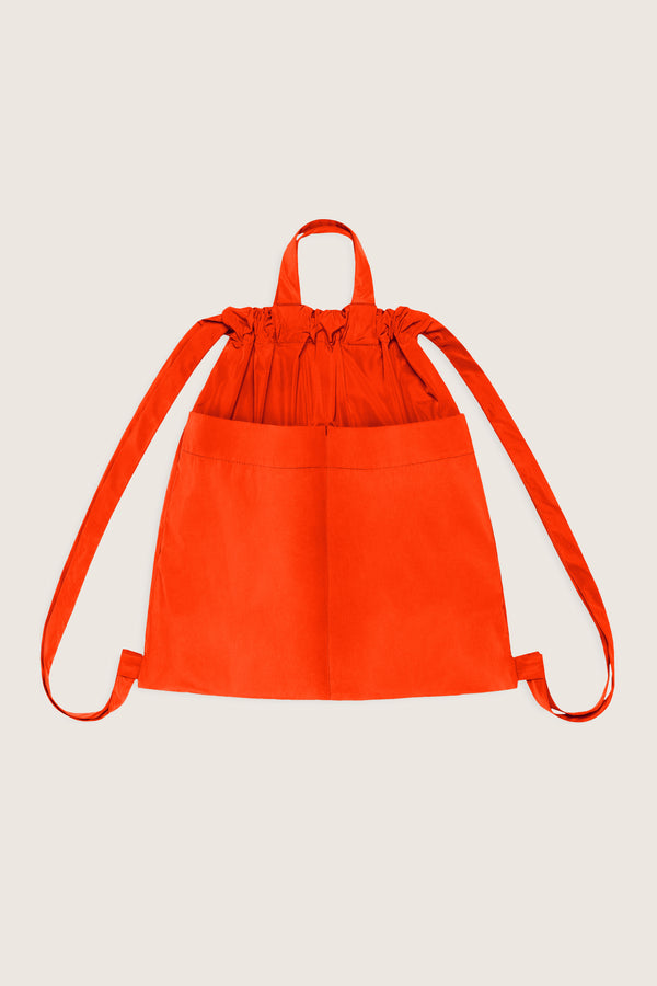 Drawstring Backpack Neon Orange