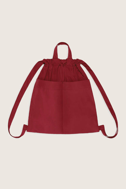 Drawstring Backpack Red