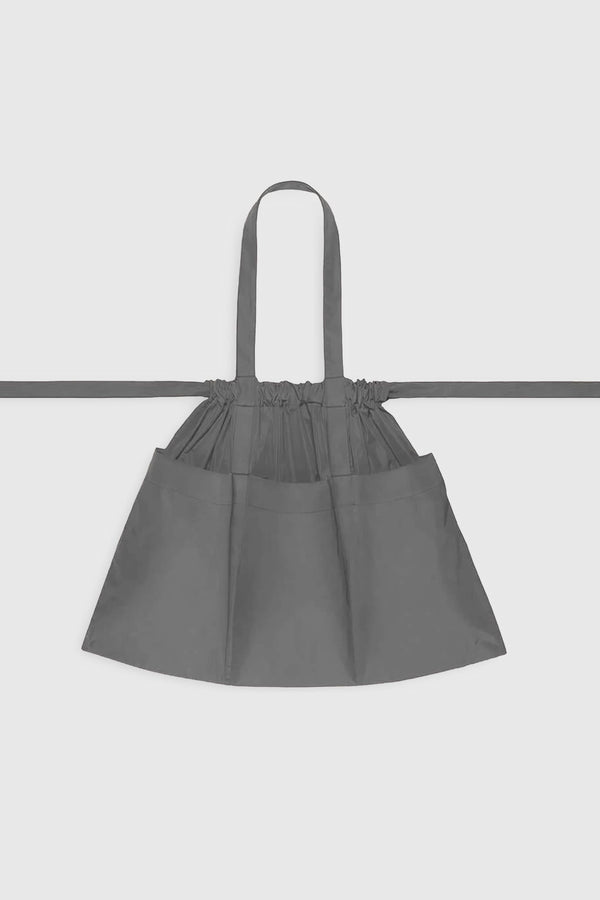 Drawstring Tote Bag Large Grey