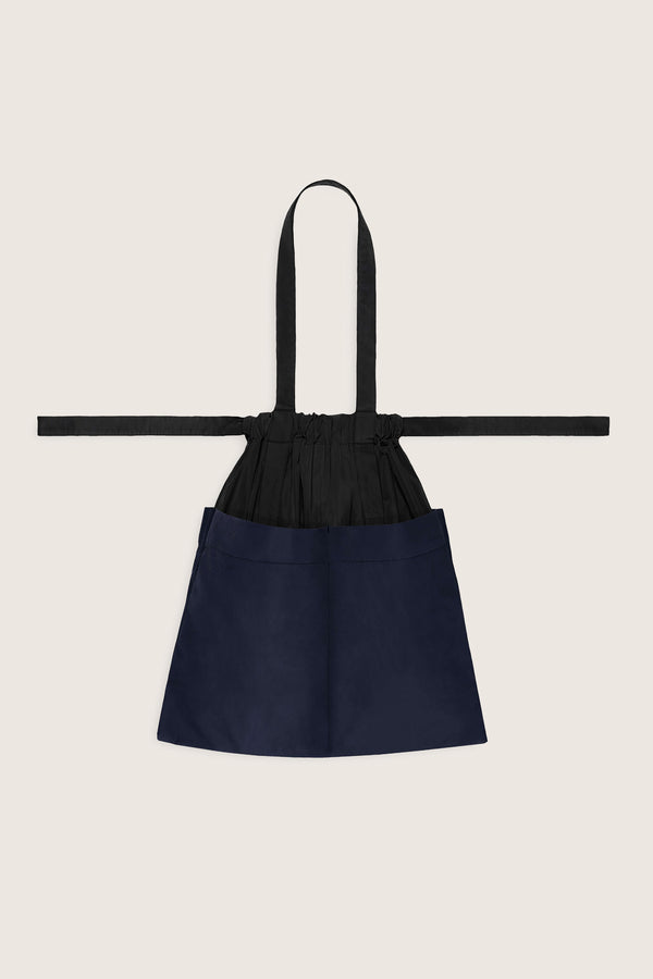Drawstring Tote Back M Black