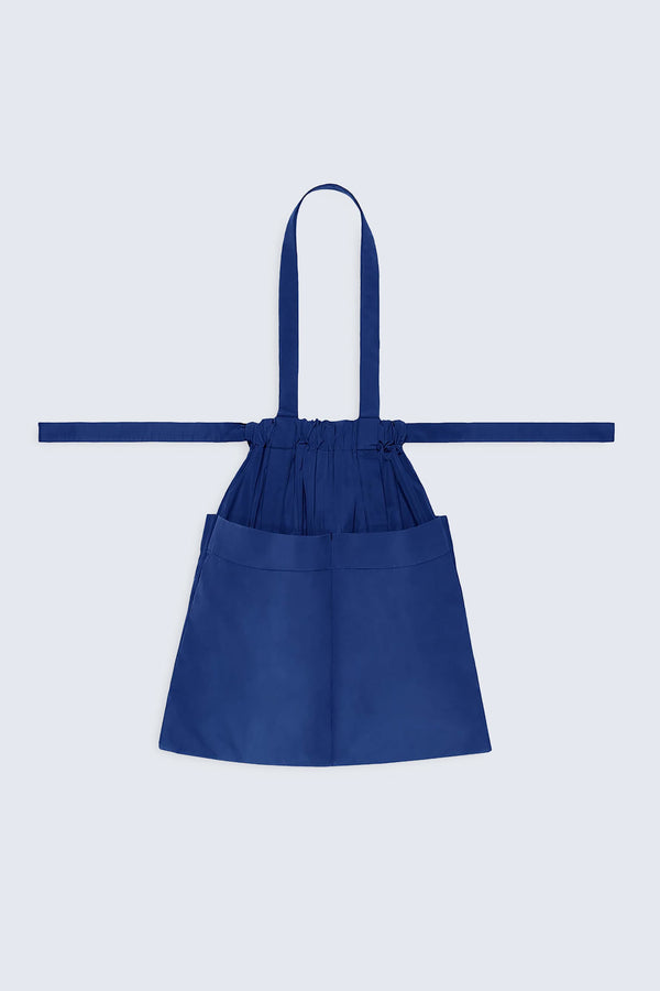Drawstring Tote Back M Blue