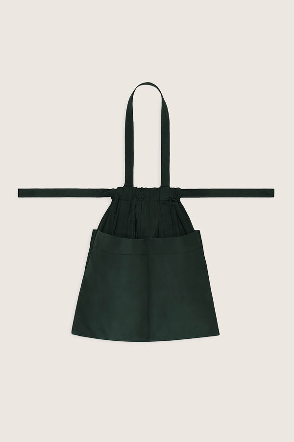 Drawstring Tote Back M Green