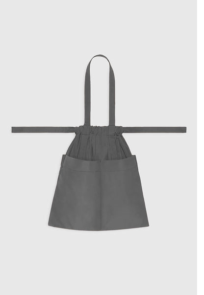 Drawstring Tote Bag M Grey
