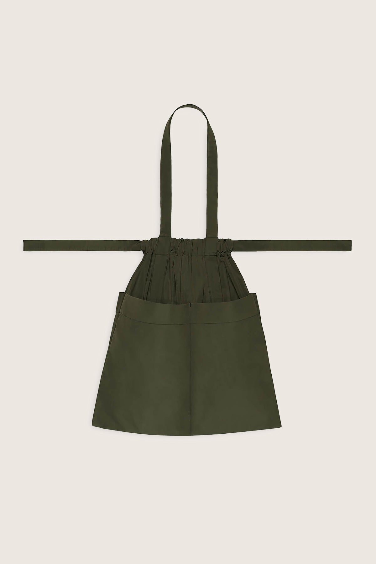 Drawstring Tote Bag M Khaki