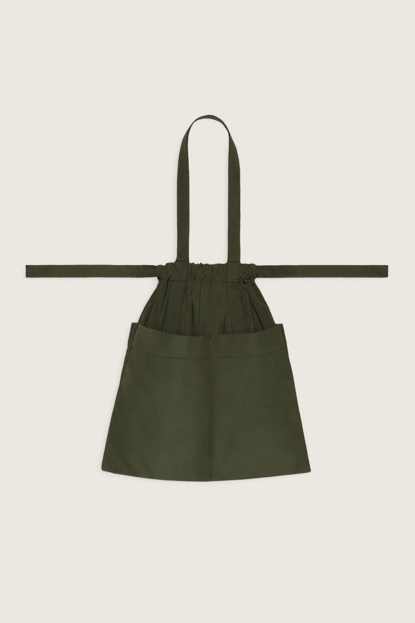 Drawstring Tote Back M Khaki