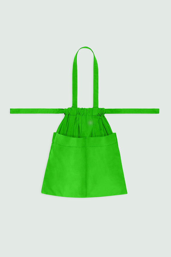 Drawstring Tote Bag M Neon Green