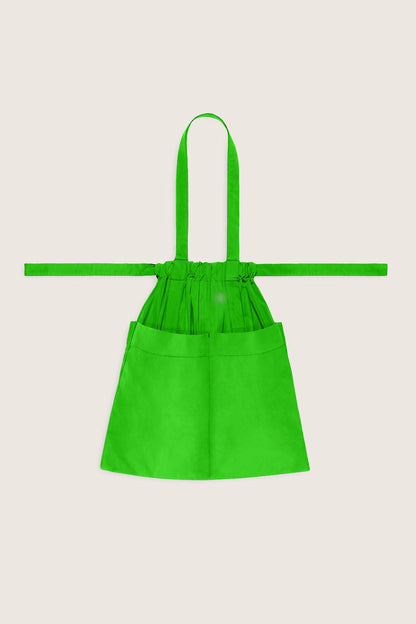 Drawstring Tote Bag M Neon Green