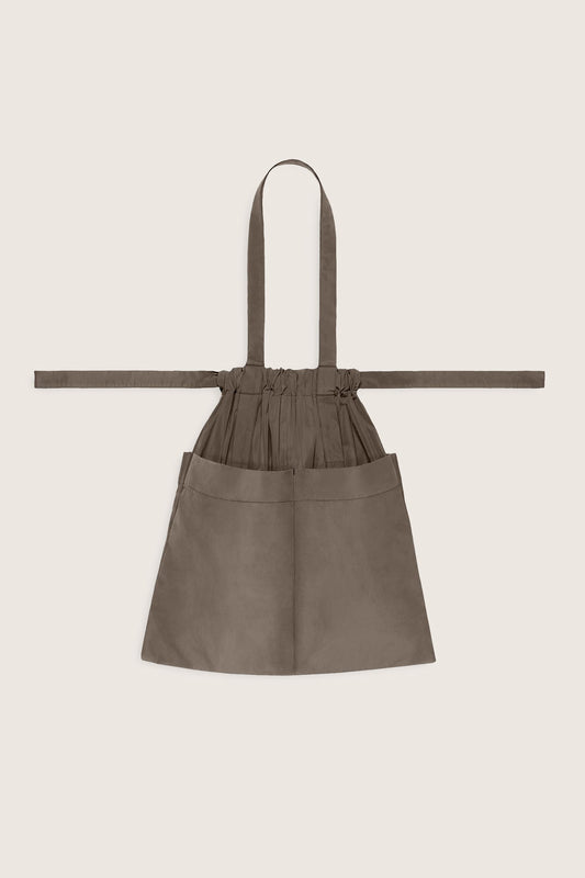 Drawstring Tote Bag M Taupe