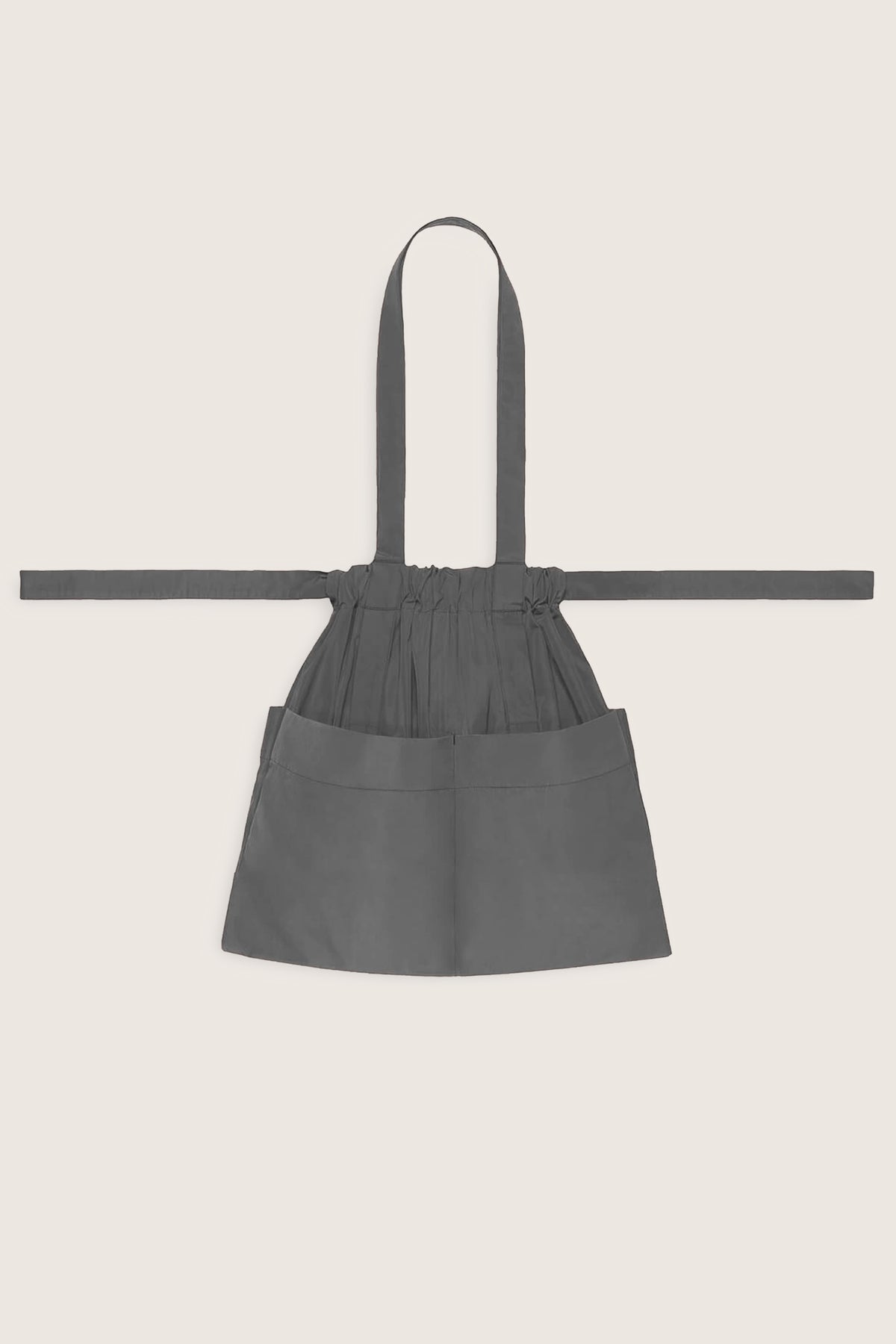 Drawstring Tote Back SM Grey