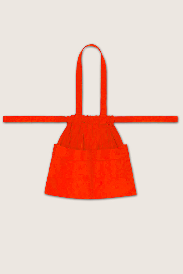 Drawstring Tote Bag SM Neon Orange