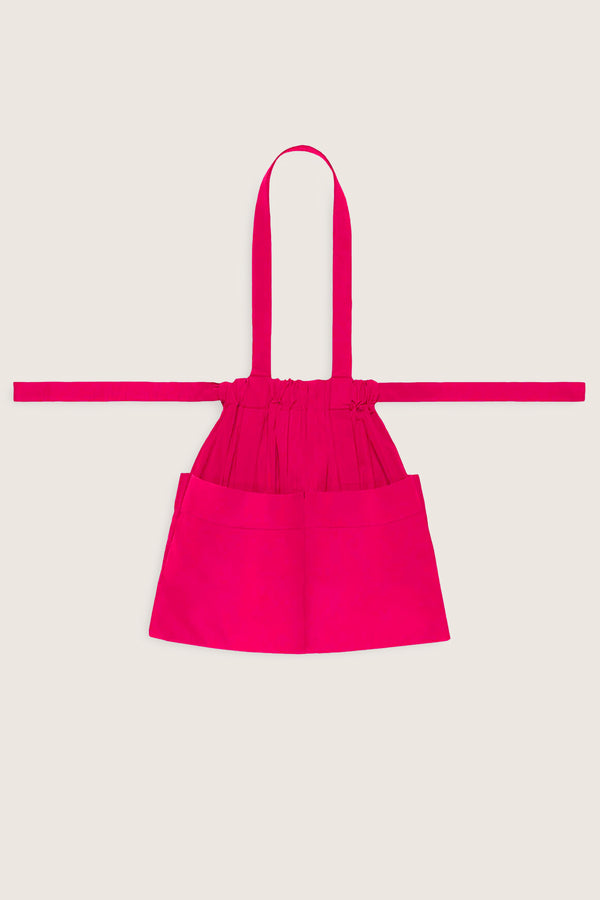 Drawstring Tote Bag SM Neon Pink