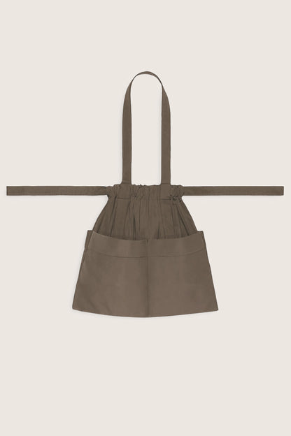 Drawstring Tote Back SM Taupe