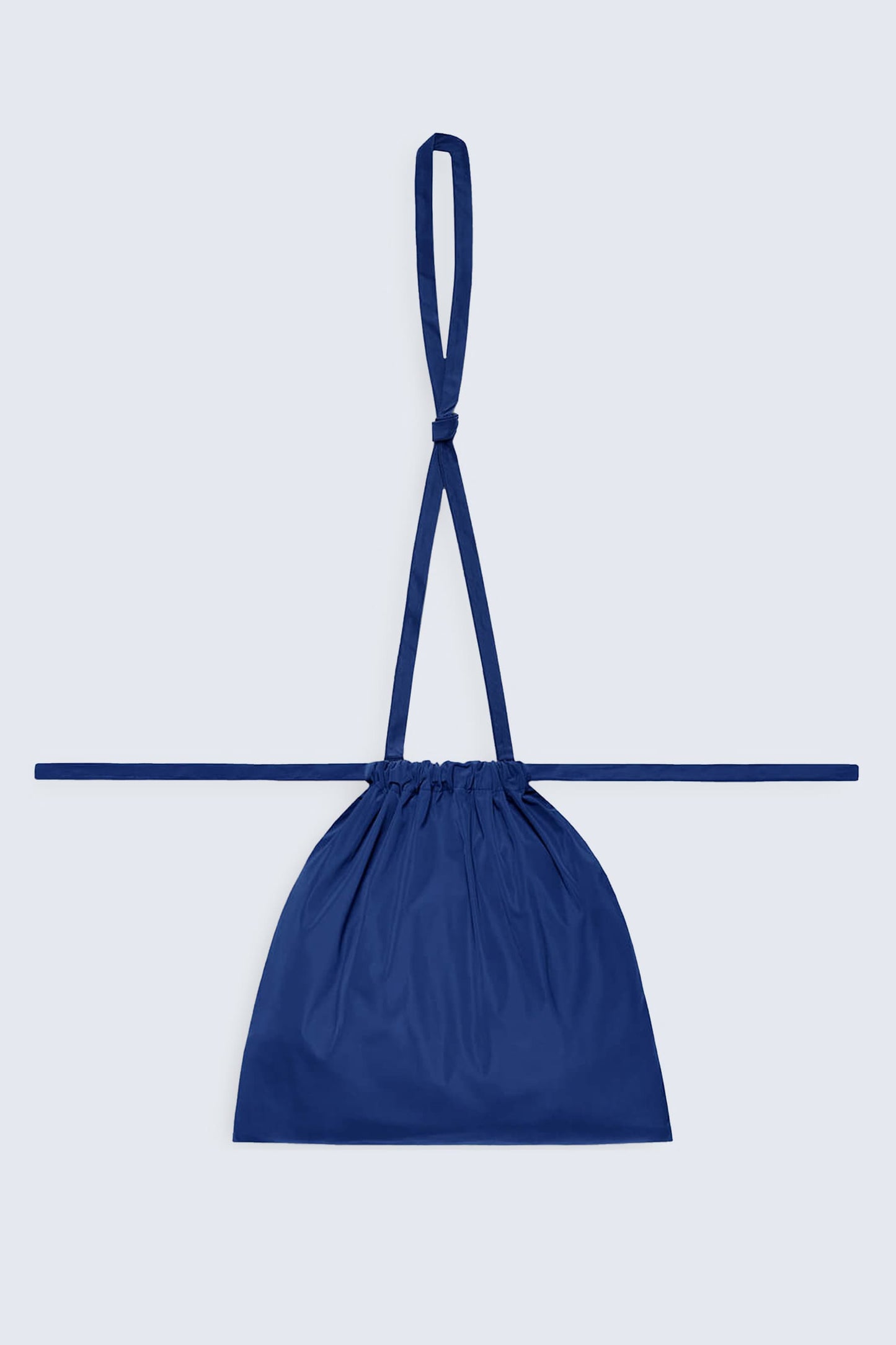 Drawstring Bag with Strap S 35 Blue