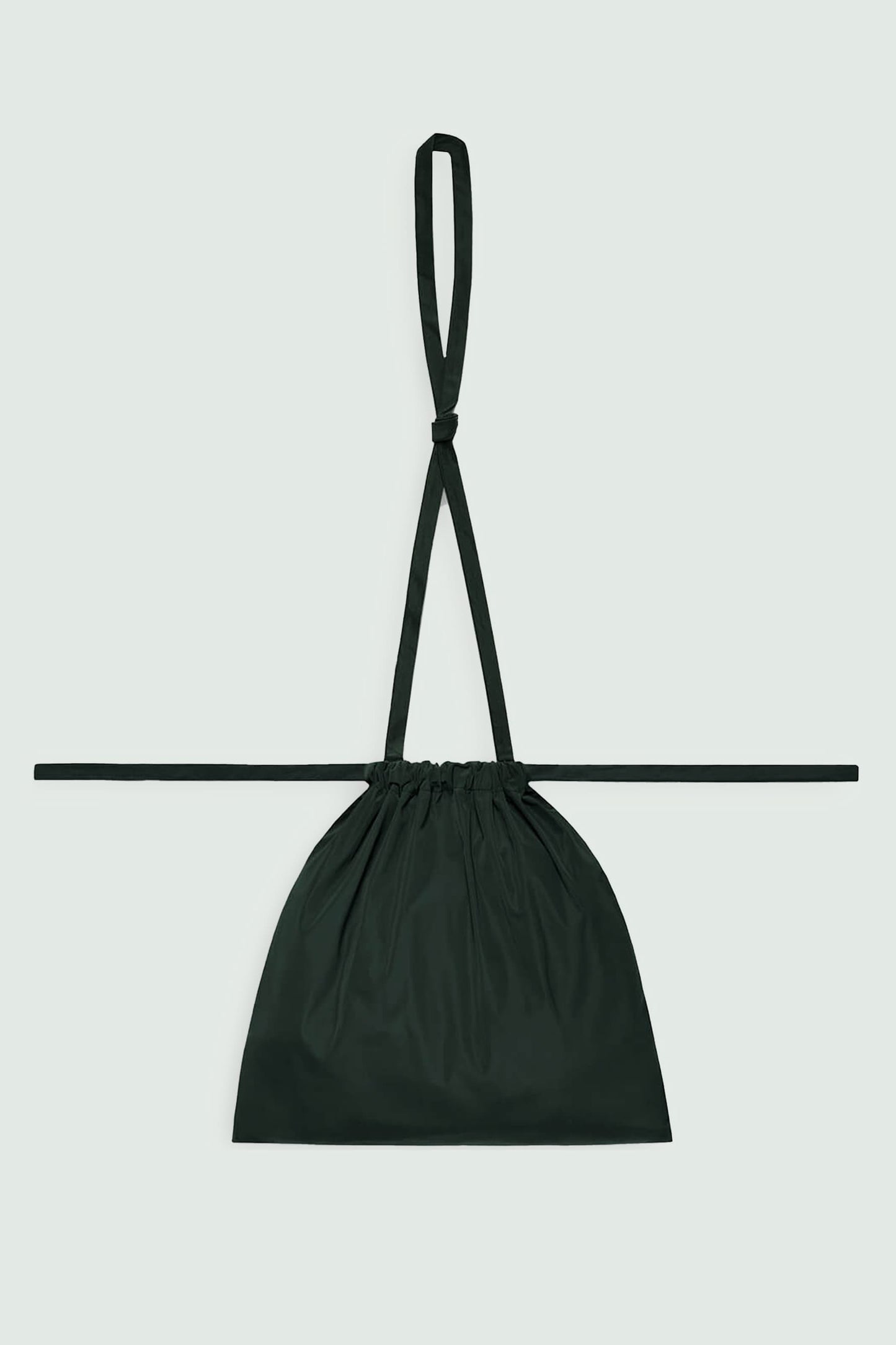 Drawstring Bag with Strap S 35 Green