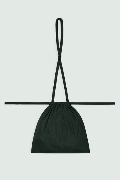 Drawstring Bag with Strap S 35 Green
