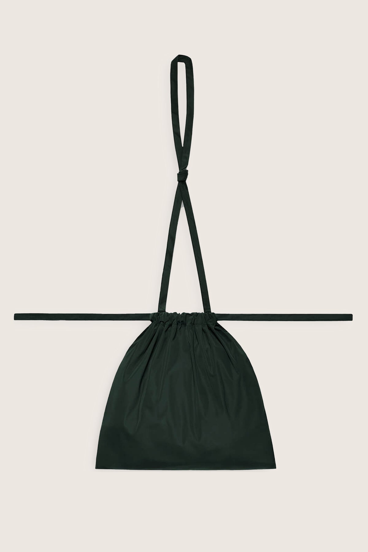 Drawstring Bag with Strap S 35 Green