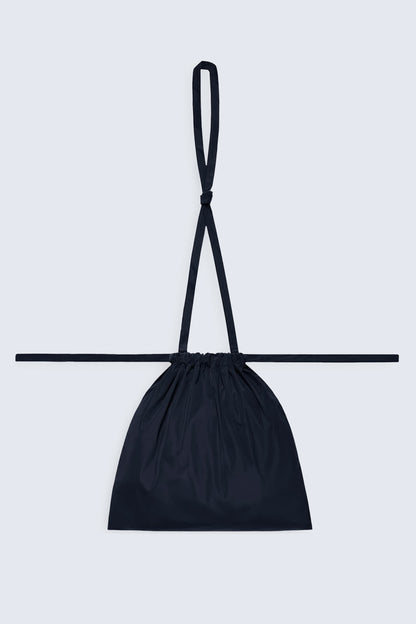 Drawstring Bag with Strap S 35 Navy