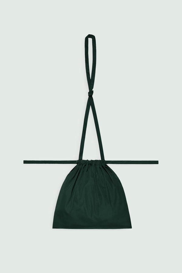 Drawstring Bag with Strap SS 30 Green