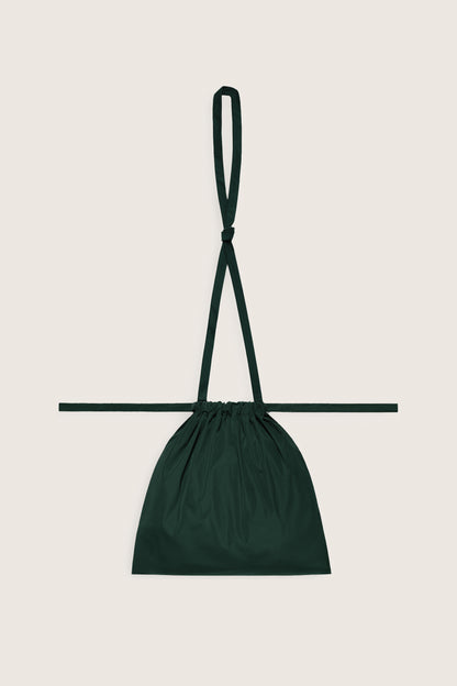 Drawstring Bag with Strap SS 30 Green