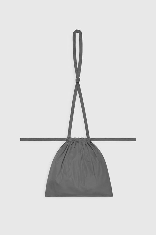 Drawstring Bag with Strap SS 30 Grey
