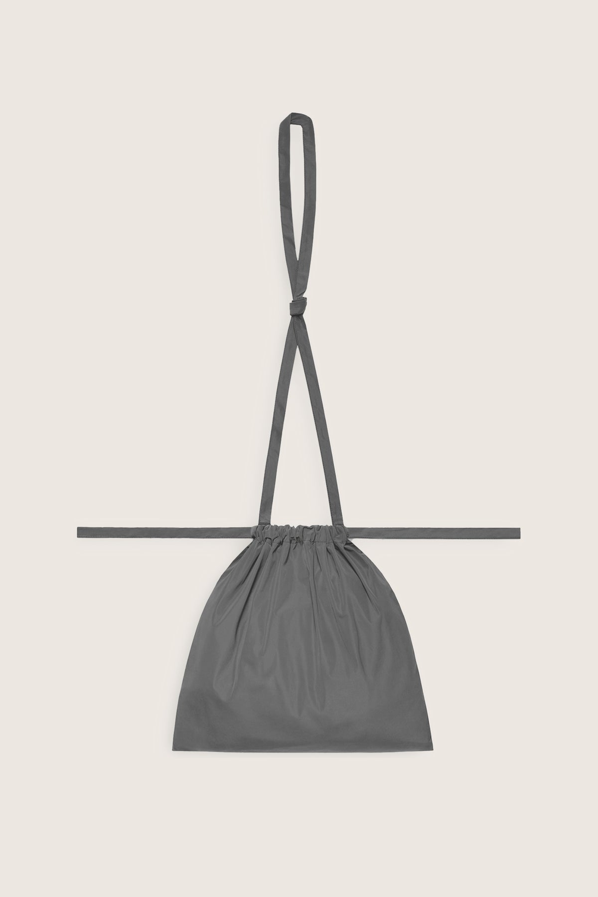 Drawstring Bag with Strap SS 30 Gray