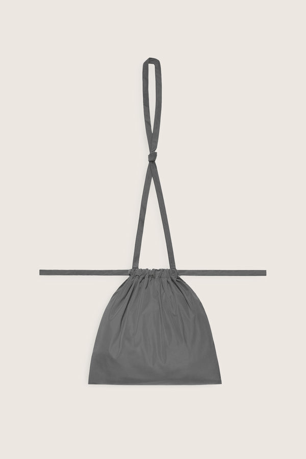 Drawstring Bag with Strap SS 30 Gray