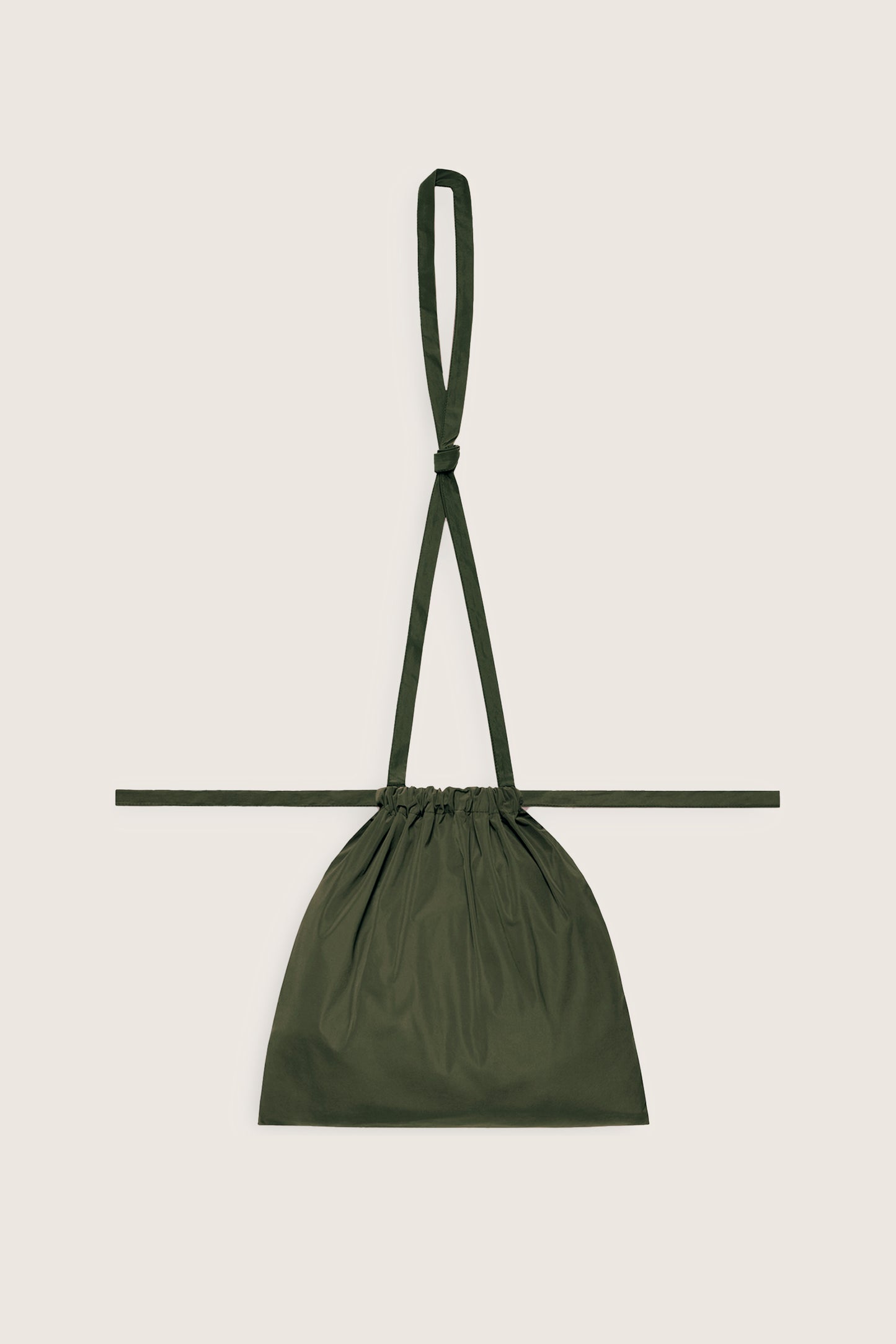 Drawstring Bag with Strap SS 30 Khaki