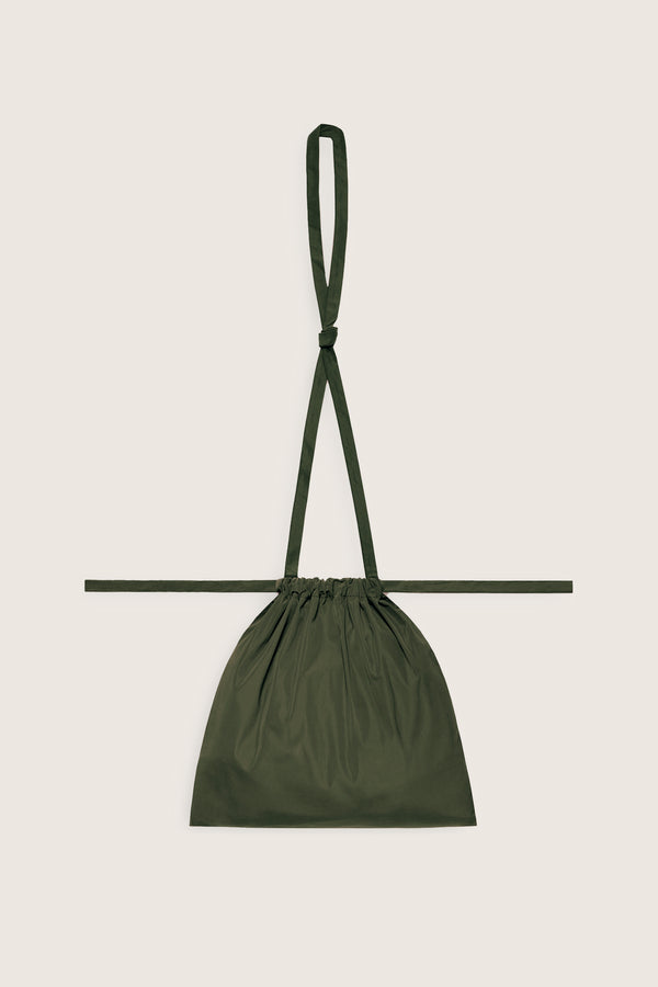 Drawstring Bag with Strap SS 30 Khaki