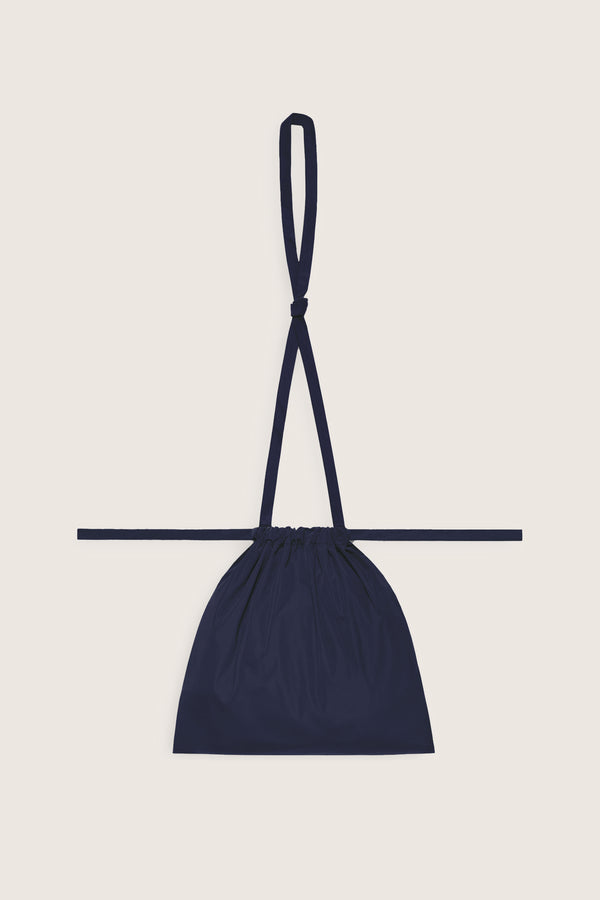 Drawstring Bag with Strap SS 30 Navy