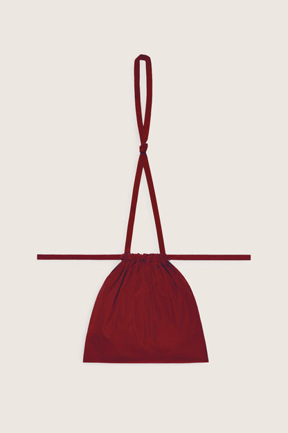 Drawstring Bag with Strap SS 30 Red