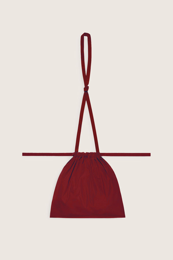 Drawstring Bag with Strap SS 30 Red