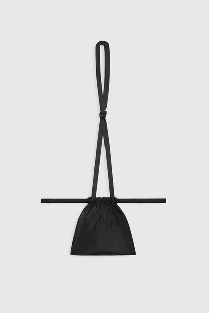 Drawstring Bag with Strap XS 22 Black