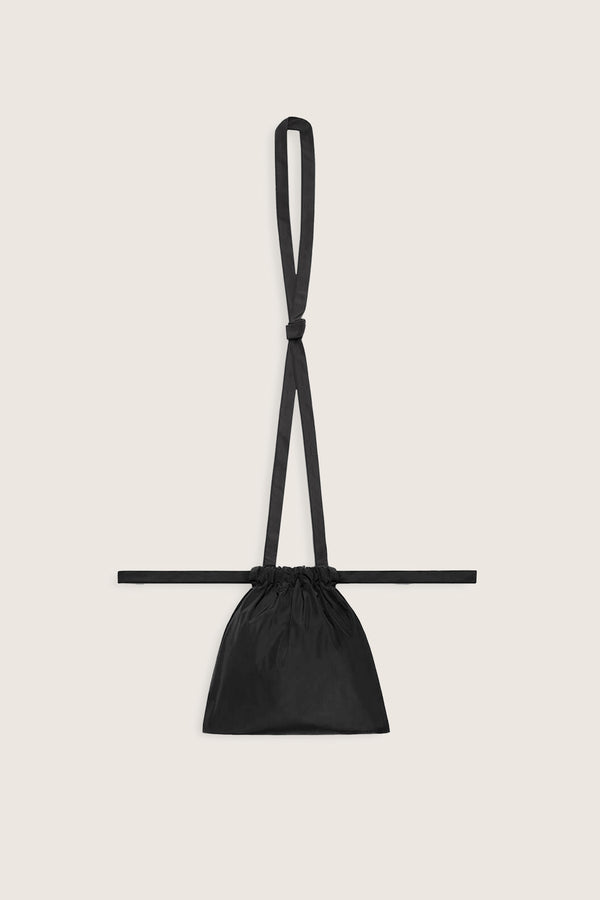 Drawstring Bag with Strap XS 22 Black