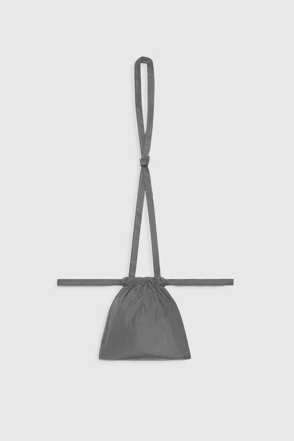 Drawstring Bag with Strap XS 22 Gray