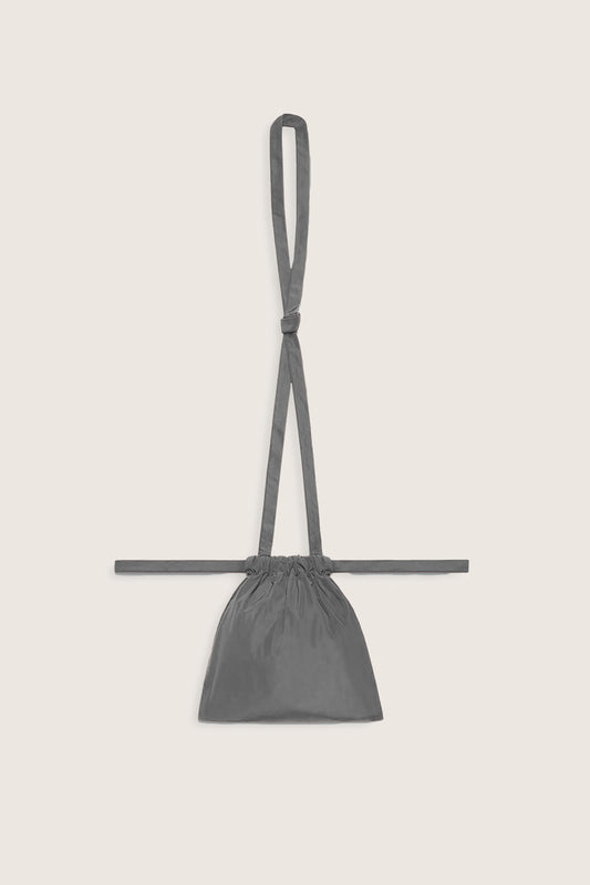 Drawstring Bag with Strap XS 22 Grey