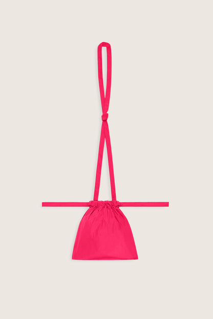 Drawstring Bag with Strap XS 22 Neon Pink