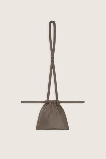 Drawstring Bag with Strap XS 22 Taupe