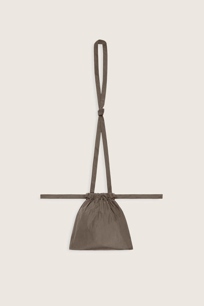 Drawstring Bag with Strap XS 22 Taupe