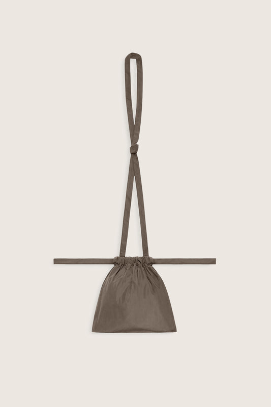 Drawstring Bag with Strap XS 22 Taupe