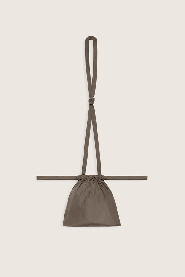 Drawstring Bag with Strap XS 22 Taupe