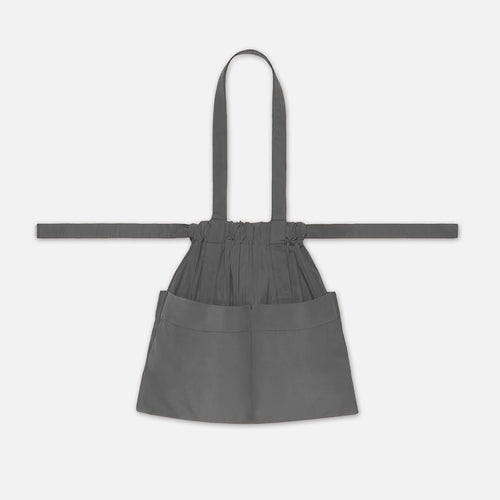 Drawstring Tote Back SM Grey