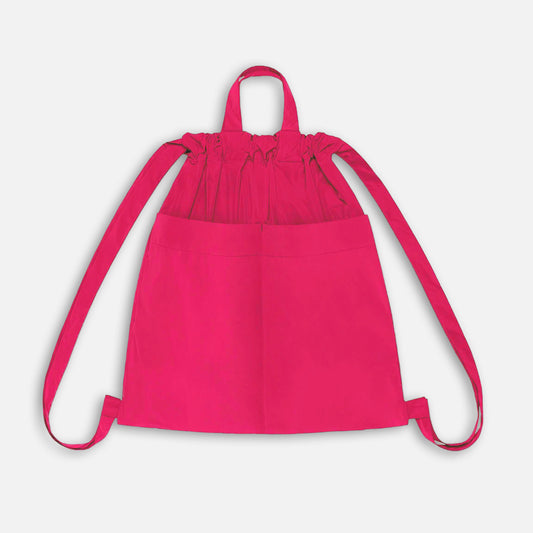 Drawstring Backpack Neon Pink