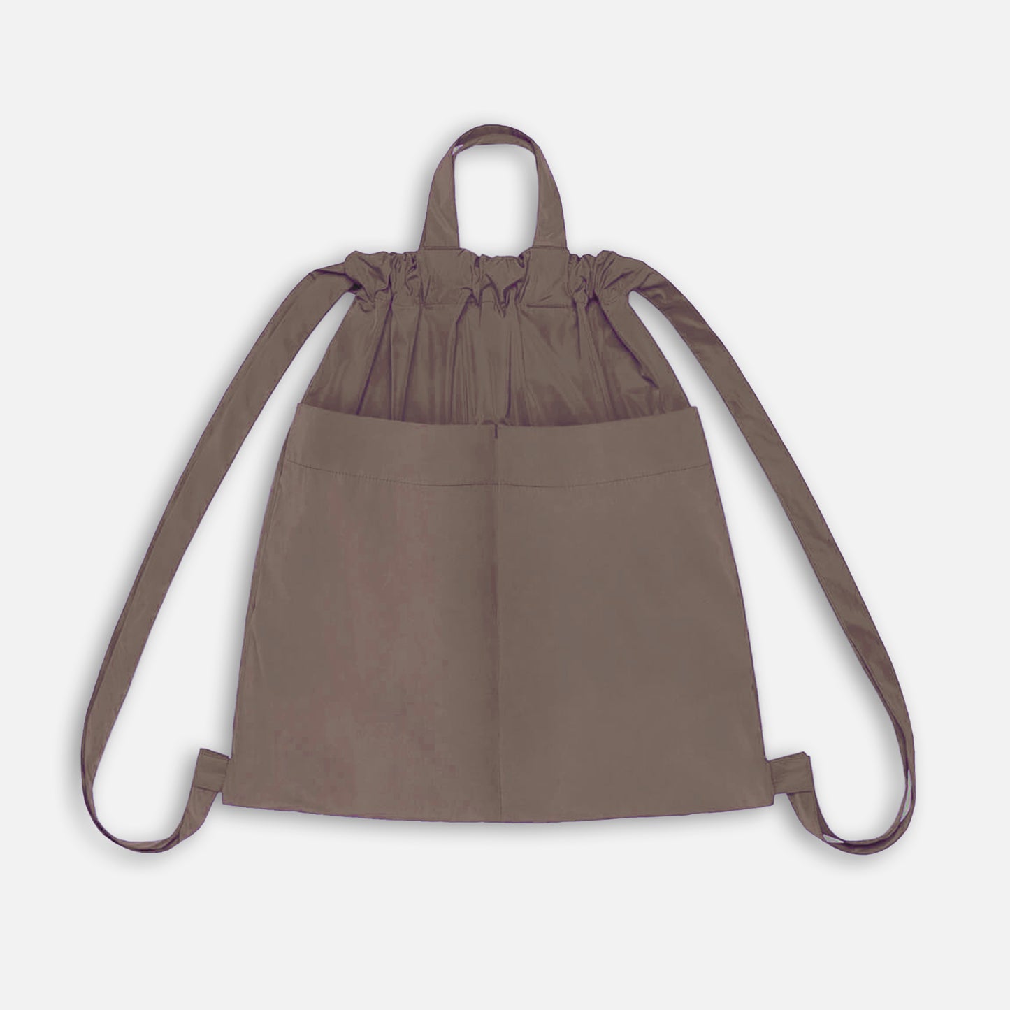 Drawstring Backpack Taupe