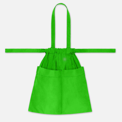 Drawstring Tote Back M Neon Green